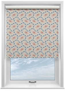 Land & Shore Lorie (Blackout), Red Blue - Twist&Fit Roller Blind